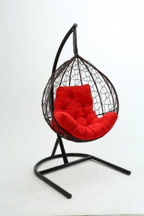 Подвесное кресло Бароло (коричневый/красный) в Асбесте - asbest.mebel24.online | фото