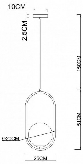 Подвесной светильник Arte Lamp Matisse A7746SP-1AB в Асбесте - asbest.mebel24.online | фото 3
