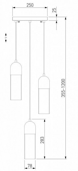 Подвесной светильник Eurosvet Airon 50180/3 дымчатый в Асбесте - asbest.mebel24.online | фото 2