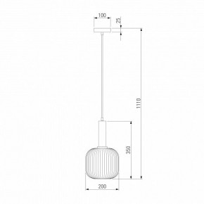 Подвесной светильник Eurosvet Bravo 50182/1 янтарь в Асбесте - asbest.mebel24.online | фото 5