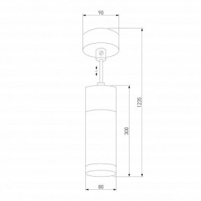 Подвесной светильник Eurosvet Double Topper 50135/1 LED хром/черный в Асбесте - asbest.mebel24.online | фото 4