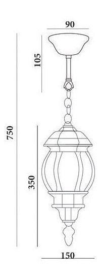 Подвесной светильник Feron 8105 11103 в Асбесте - asbest.mebel24.online | фото 4