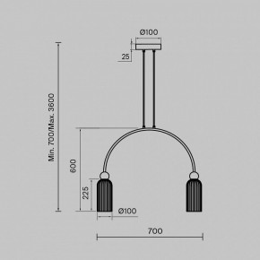 Подвесной светильник Maytoni Antic MOD302PL-02W в Асбесте - asbest.mebel24.online | фото 3