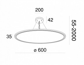 Подвесной светильник Maytoni Cosmos MOD057PL-L54W4K в Асбесте - asbest.mebel24.online | фото 4