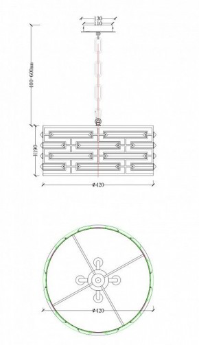 Подвесной светильник Maytoni Frontera MOD067PL-04CH в Асбесте - asbest.mebel24.online | фото 4