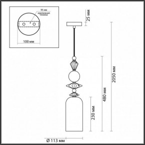 Подвесной светильник Odeon Light Bizet 4855/1 в Асбесте - asbest.mebel24.online | фото