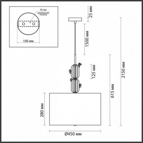 Подвесной светильник Odeon Light Cactus 5425/3 в Асбесте - asbest.mebel24.online | фото 6