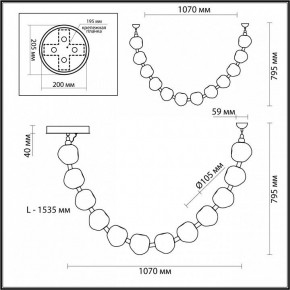 Подвесной светильник Odeon Light Jemstone 5085/48L в Асбесте - asbest.mebel24.online | фото 7