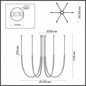 Подвесной светильник Odeon Light Monella 6639/70L в Асбесте - asbest.mebel24.online | фото 4