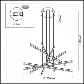 Подвесной светильник Odeon Light Rudy 3890/96L в Асбесте - asbest.mebel24.online | фото 6
