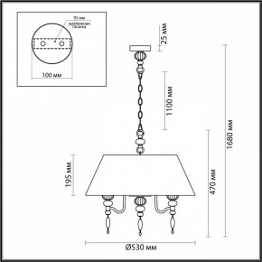 Подвесной светильник Odeon Light Sochi 4896/5A в Асбесте - asbest.mebel24.online | фото 6