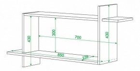 Полка книжная Домино нельсон ПК-16 в Асбесте - asbest.mebel24.online | фото 2