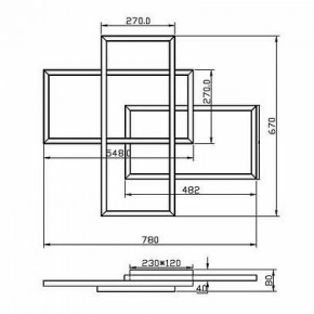 Потолочная люстра Maytoni Line MOD016CL-L80BK в Асбесте - asbest.mebel24.online | фото 2