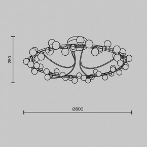Потолочная люстра Maytoni Tessara MOD081CL-L48G3K в Асбесте - asbest.mebel24.online | фото 2