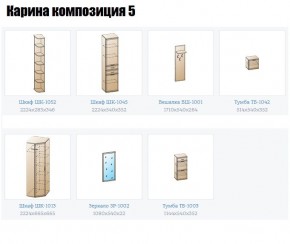 Прихожая Карина (модульная) в Асбесте - asbest.mebel24.online | фото 2