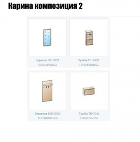 Прихожая Карина (модульная) в Асбесте - asbest.mebel24.online | фото 6