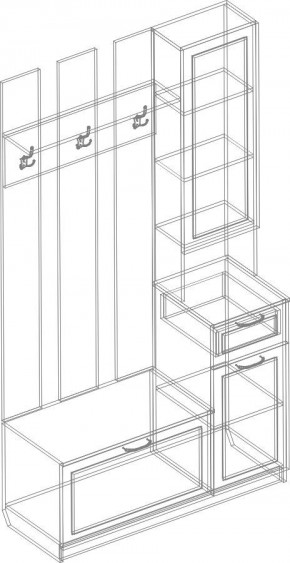 Прихожая "ПА-07" Александрия в Асбесте - asbest.mebel24.online | фото 4