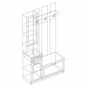 Прихожая "ПА-09" Александрия в Асбесте - asbest.mebel24.online | фото 3