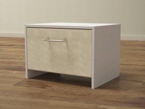 PROxSON Тумба Varna (ЛДСП Белая+ткань Белый/Savana Milk (молочный)) 51x40 в Асбесте - asbest.mebel24.online | фото