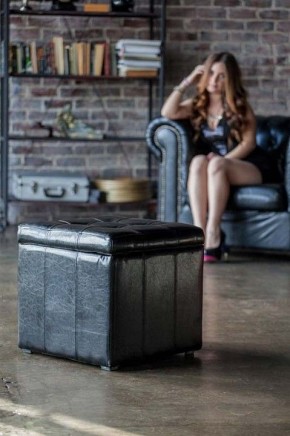 Пуф-сундук Модерна черная в Асбесте - asbest.mebel24.online | фото 4