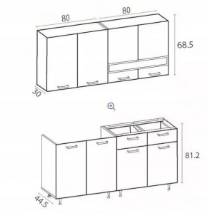 РИО-2 ЛДСП Кухонный гарнитур 1,6 м в Асбесте - asbest.mebel24.online | фото 7