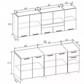 РИО-2 ЛДСП Кухонный гарнитур 2,0 м с фотопечатью Чашка в Асбесте - asbest.mebel24.online | фото 8