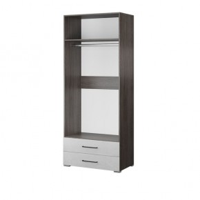 Шкаф 2-хств. Теана ясень анкор темный/МДФ мрамор лайт в Асбесте - asbest.mebel24.online | фото 2