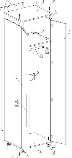 Шкаф 2-ств. для одежды "Лео" в Асбесте - asbest.mebel24.online | фото 2