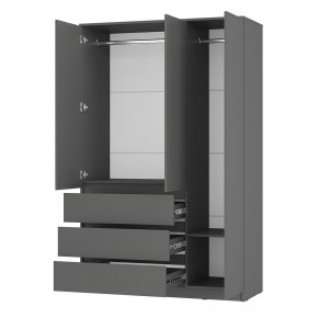 Шкаф 3-х створчатый Симпл ШК-08 (графит) в Асбесте - asbest.mebel24.online | фото 2