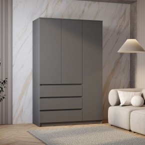 Шкаф 3-х створчатый Симпл ШК-08 (графит) в Асбесте - asbest.mebel24.online | фото 3