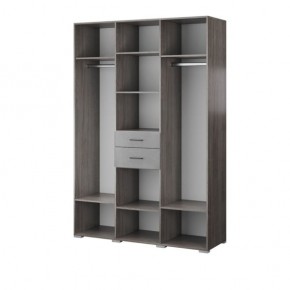Шкаф 3-хств. Теана ясень анкор темный/МДФ мрамор лайт в Асбесте - asbest.mebel24.online | фото 2