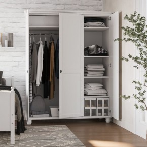 Шкаф 30 Вествик трёхдверный, массив сосны, цвет белый в Асбесте - asbest.mebel24.online | фото 4