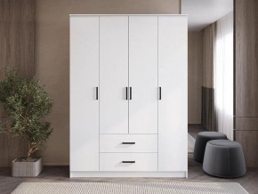 Шкаф 4-х створчатый Титан (белый) в Асбесте - asbest.mebel24.online | фото 1