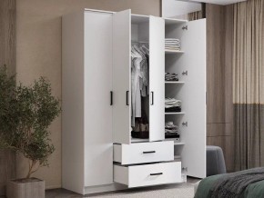 Шкаф 4-х створчатый Титан (белый) в Асбесте - asbest.mebel24.online | фото 4
