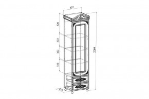 Шкаф для белья Ассоль плюс АС-01 в Асбесте - asbest.mebel24.online | фото 2