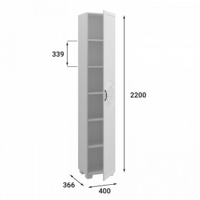 Шкаф для белья Монблан МБ-22К в Асбесте - asbest.mebel24.online | фото 5