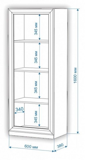 Шкаф для белья Нобиле ВтН-ФГД в Асбесте - asbest.mebel24.online | фото 2