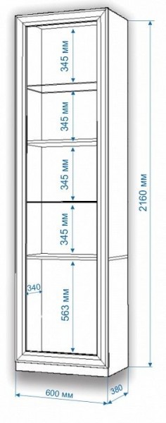 Шкаф для белья Нобиле ВтВ-ФГД-ФГК в Асбесте - asbest.mebel24.online | фото 3