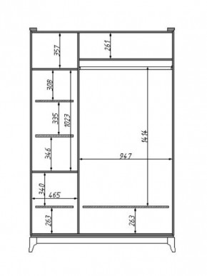 Шкаф для одежды Сабрина (ММ-302-01/03) с зеркалом в Асбесте - asbest.mebel24.online | фото