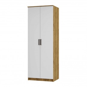 Шкаф двухстворчатый Евро ШК-01 (крафт/белый) в Асбесте - asbest.mebel24.online | фото