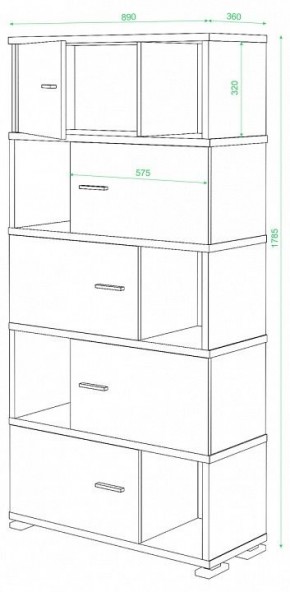 Шкаф комбинированный Домино СБ-30/5 в Асбесте - asbest.mebel24.online | фото 3