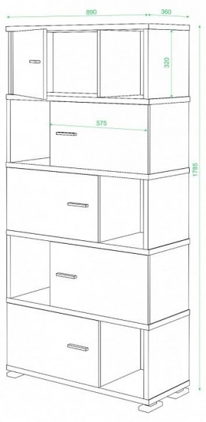 Шкаф комбинированный Домино СБ-30/5 в Асбесте - asbest.mebel24.online | фото 2