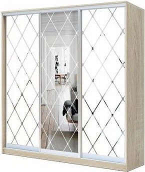 Шкаф-купе ХИТ 22-18-666 РОМБ БОЛЬШОЙ МАТОВЫЙ в Асбесте - asbest.mebel24.online | фото