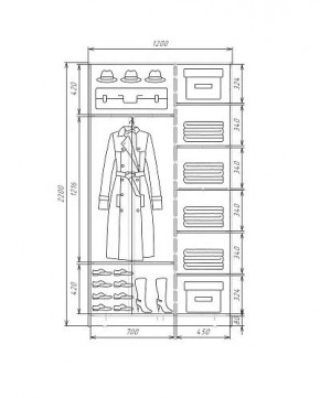 Шкаф-купе ХИТ 22-4-12-11 (420) в Асбесте - asbest.mebel24.online | фото 5