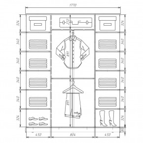 Шкаф-купе ХИТ 22-4-20/2-555 (420) в Асбесте - asbest.mebel24.online | фото 2