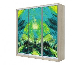 Шкаф-купе ХИТ 22-4-20-777 АБСТРАКЦИЯ №2 в Асбесте - asbest.mebel24.online | фото