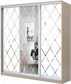 Шкаф-купе ХИТ 24-20-666 РОМБ БОЛЬШОЙ МАТОВЫЙ в Асбесте - asbest.mebel24.online | фото