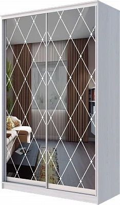 Шкаф-купе ХИТ 24-4-15-66 РОМБ БОЛЬШОЙ (420) в Асбесте - asbest.mebel24.online | фото