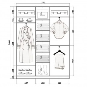 Шкаф-купе ХИТ 24-4-18-666 (420) в Асбесте - asbest.mebel24.online | фото 2