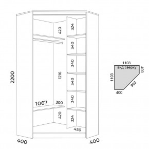 Шкаф-купе ХИТ-У-22-4-15 в Асбесте - asbest.mebel24.online | фото 2